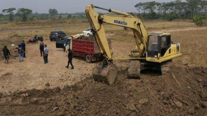 Polres Gresik Gerebek Dua Tambang galian C Ilegal di Benjeng