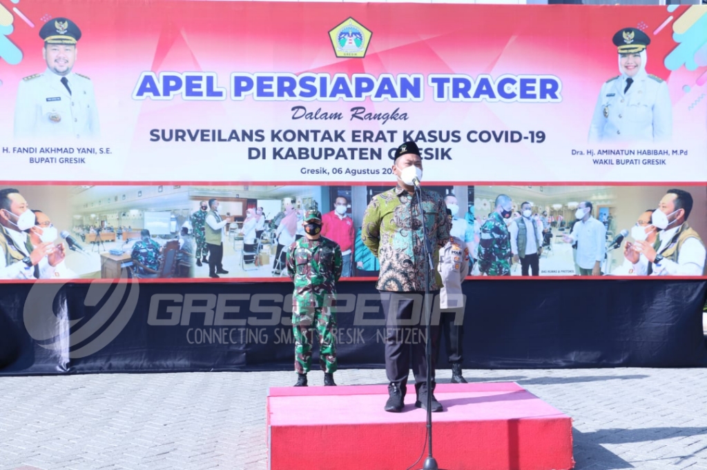 Update SiLacak, Bupati Gresik Turunkan 100 Relawan Tracer Update SiLacak, Bupati Gresik Turunkan 100 Relawan Tracer