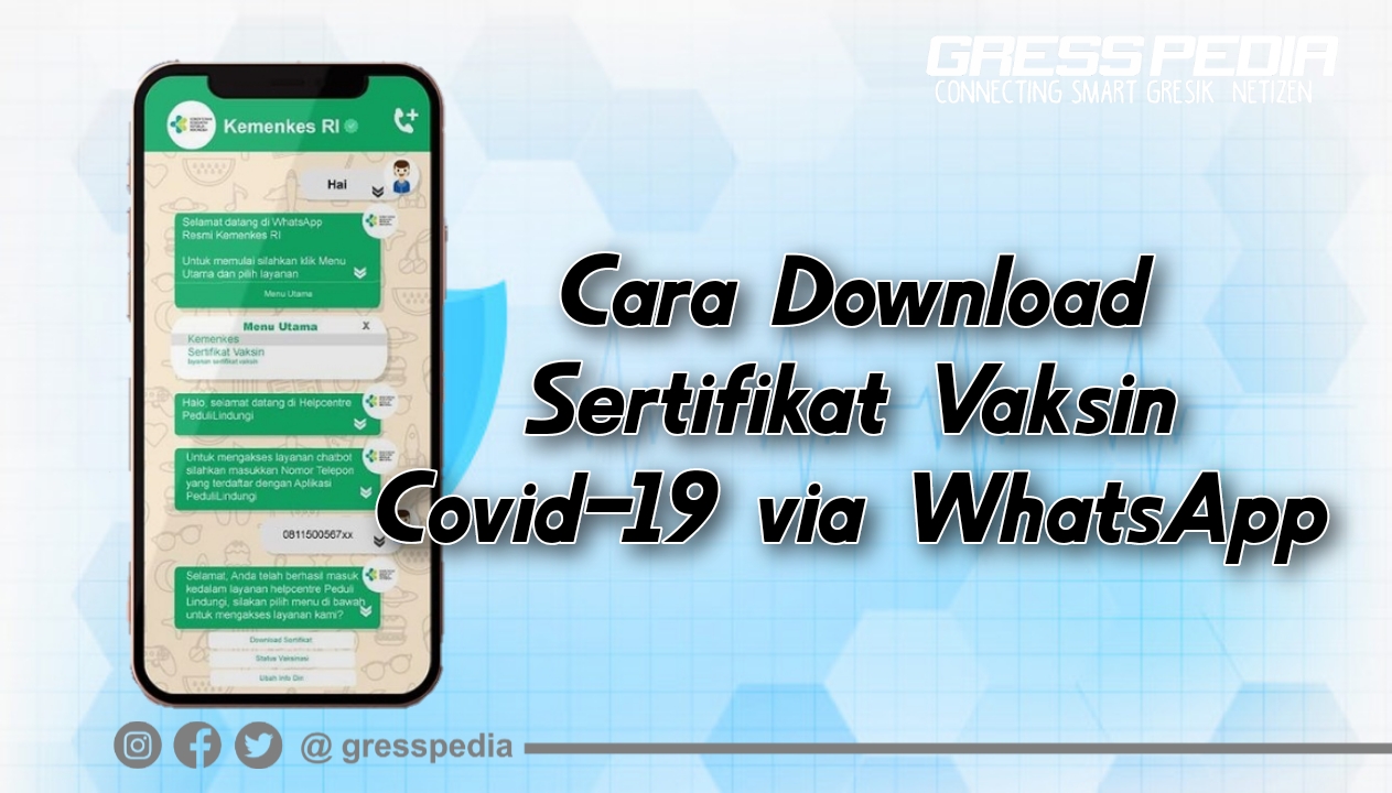 Cara download sertifikat vaksin Covid-19 via WhatsApp
