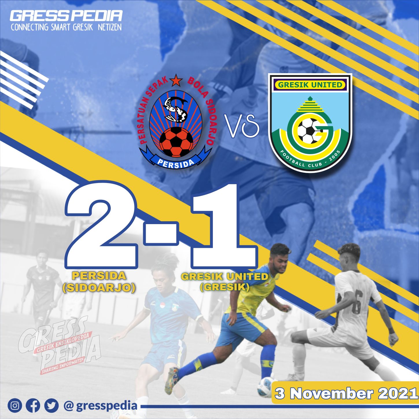 Gresik United Takluk Dari Persida Pada Laga Pembuka Liga 3 Jawa Timur 2021