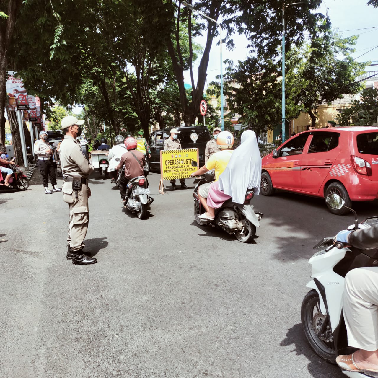 Edukasi Disiplin Prokes Terus Gaungkan di Kota Santri