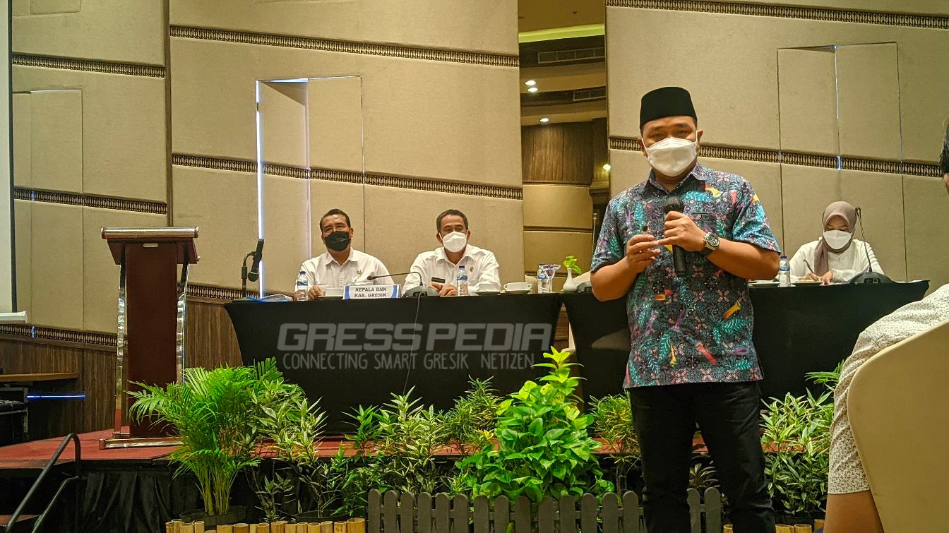 BNNK Gresik Ajak Insan Media Mendukung Tanggap Ancaman Narkoba