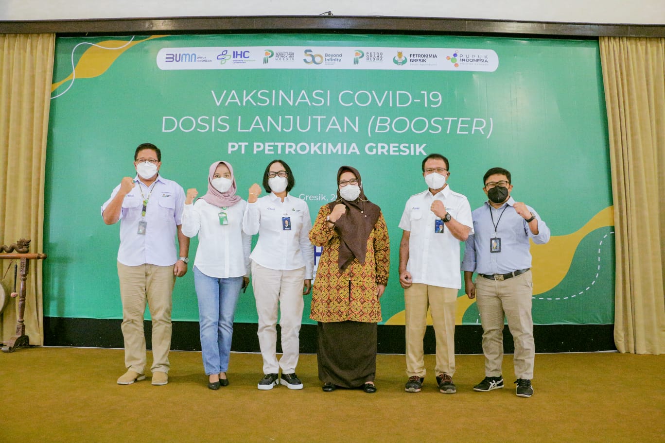 Bu Min Apresiasi Pelaksanaan Vaksinasi Booster di PT Petrokimia Gresik