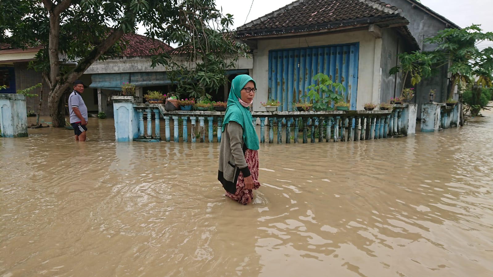 Banjir Luapan Kali Lamong Rendam 8 Desa di Gresik