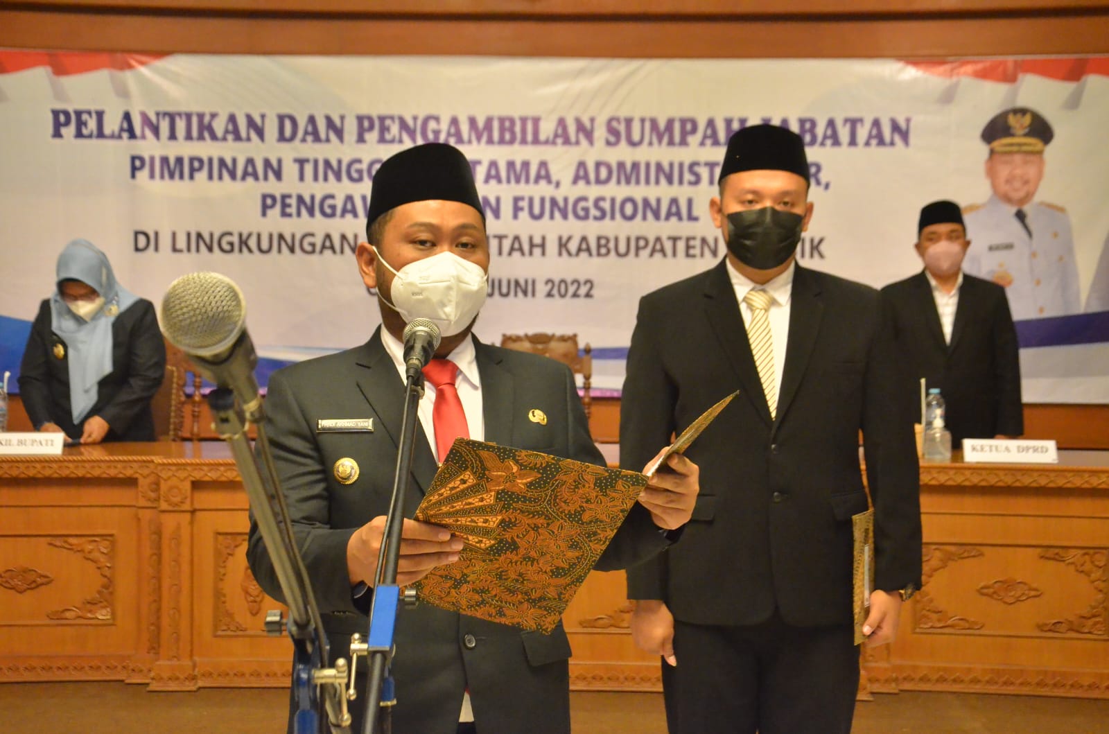 Pemkab Gresik Gulirkan Mutasi 186 Pejabat, Begini Harapan Bupati