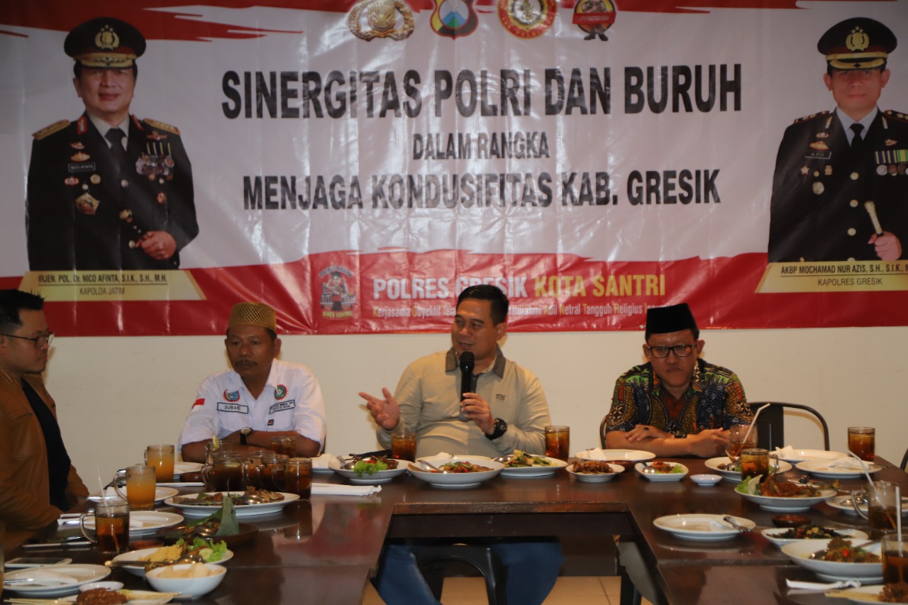 Kapolres Gresik Silaturahmi Bareng Ketua DPC/SP Sekber Gresik
