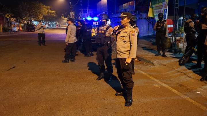 Polres Gresik Terjunkan Puluhan Personel Gelar Patroli Berskala Besar