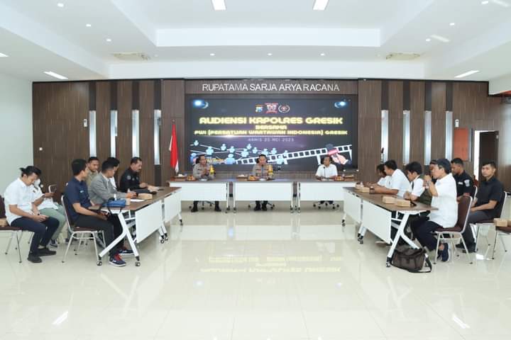Jelang Tahun Politik, Polres Gresik Ajak Awak Media Jaga Kondusifitas Kamtibmas