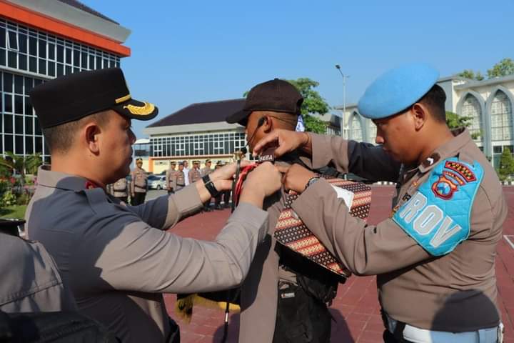 Polres Gresik Terima Puluhan Siswa Bintara Magang