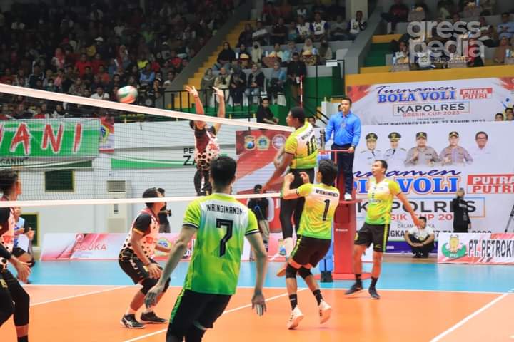 Polres Gresik Sukses Gelar Turnamen Voli Kapolres Gresik Cup 2023