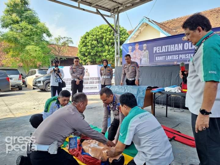 Tingkatkan Kemampuan, Satlantas Polres Gresik Gelar Pelatihan Olah TKP Lakalantas