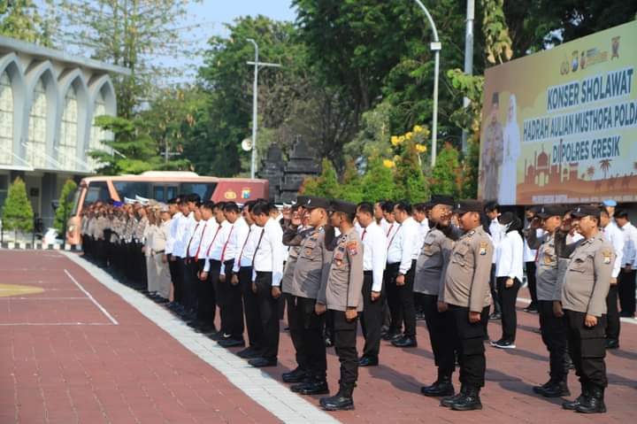 Memasuki Pekan Ketiga September, Kapolres Gresik Beri Wejangan pada Apel Pagi