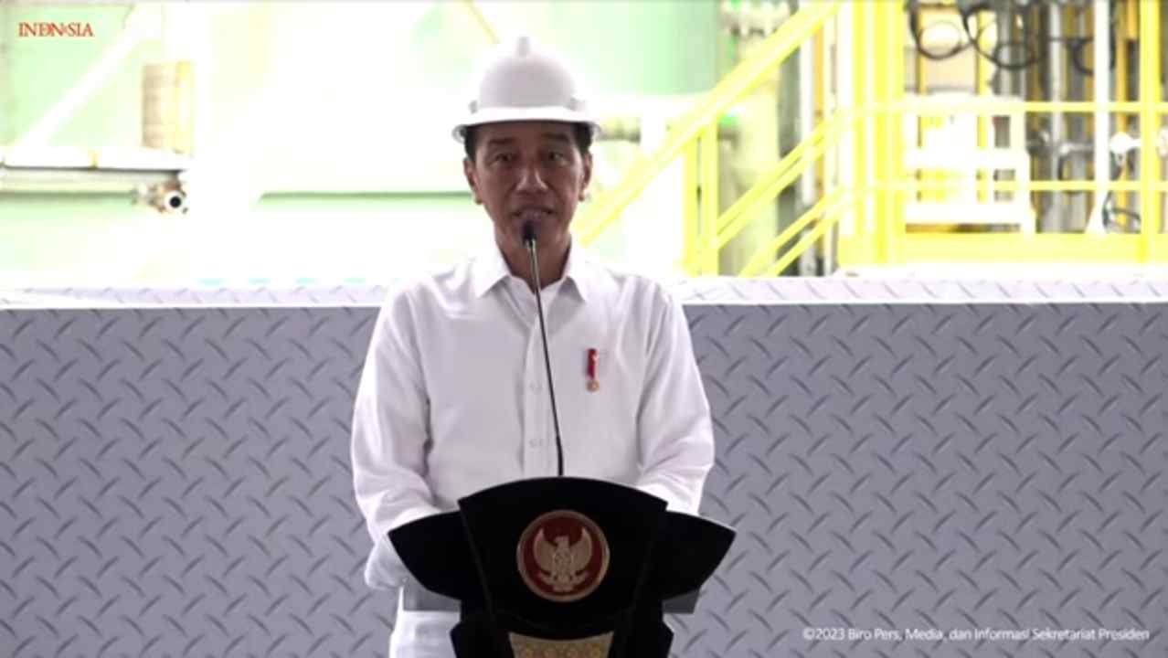 Jokowi Resmikan Proyek Perluasan Smelter Tembaga PT Smelting di Gresik