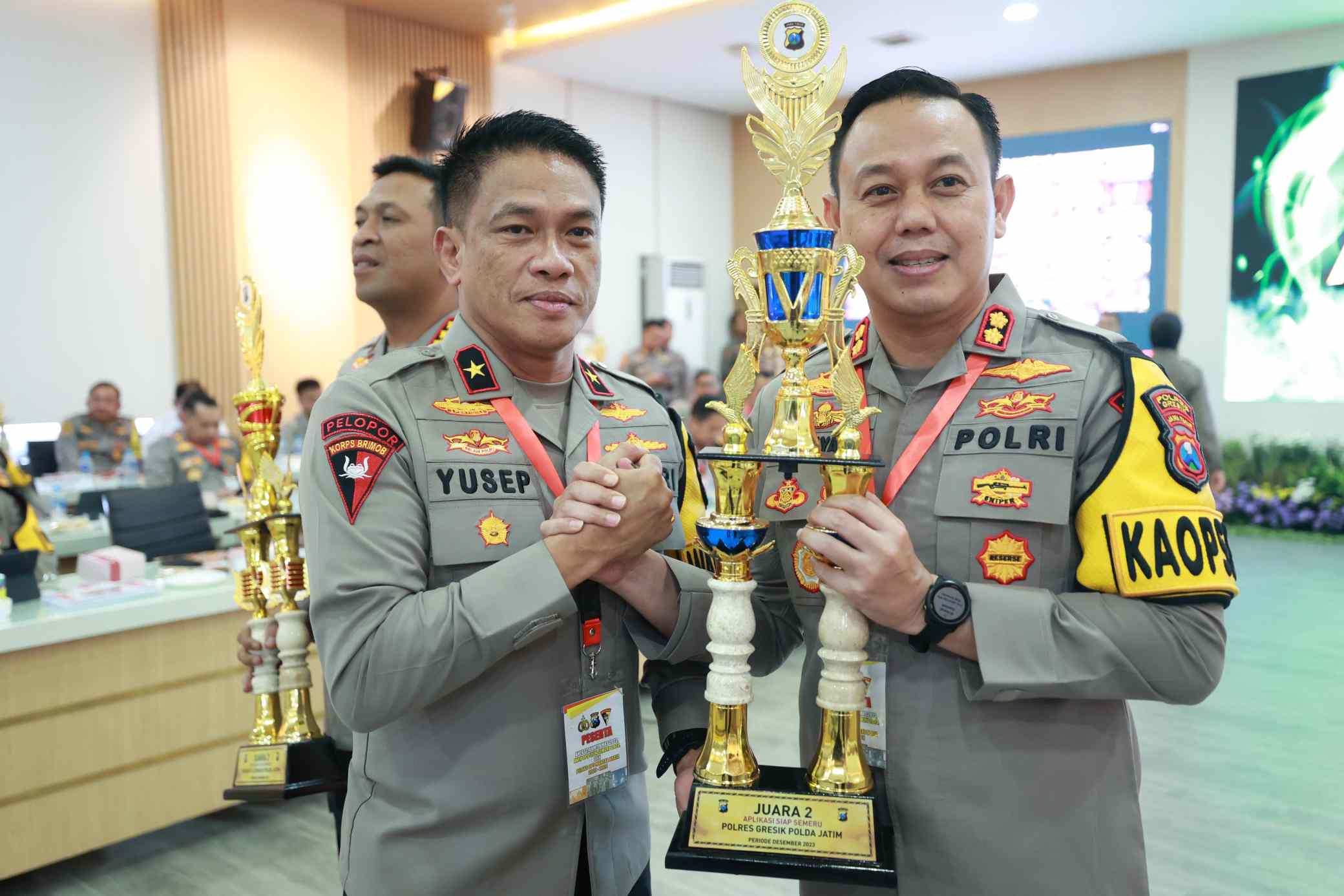 Polres Gresik Raih Juara 2 Satwil Se-Jawa Timur Aplikasi Semeru