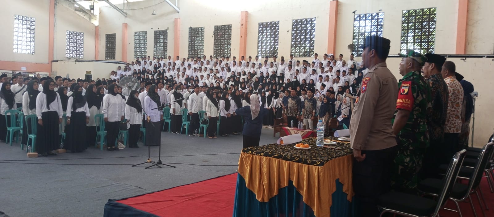 Polres Gresik Hadiri Pelantikan KPPS di Kabupaten Gresik