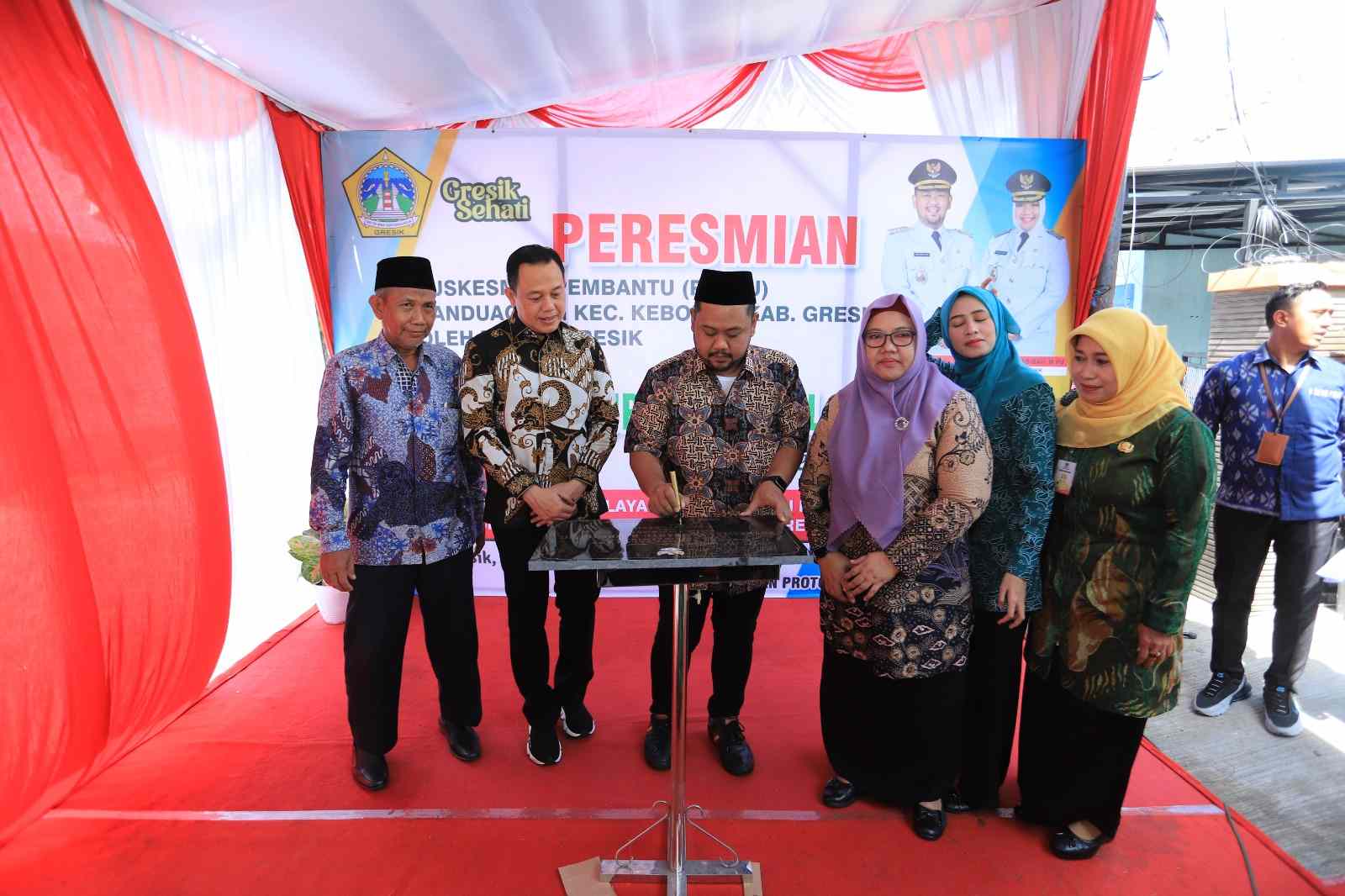 Kapolres Gresik Hadiri Peresmian Puskesmas Pembantu Desa Randuagung Gresik