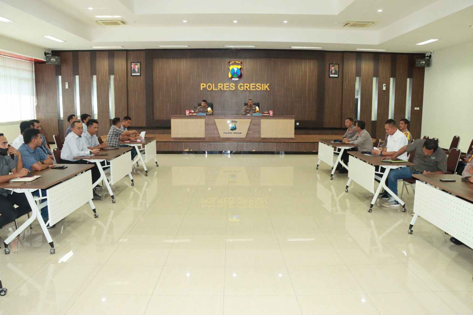 Polres Gresik Gelar Latihan Pra Operasi Pekat Semeru 2024