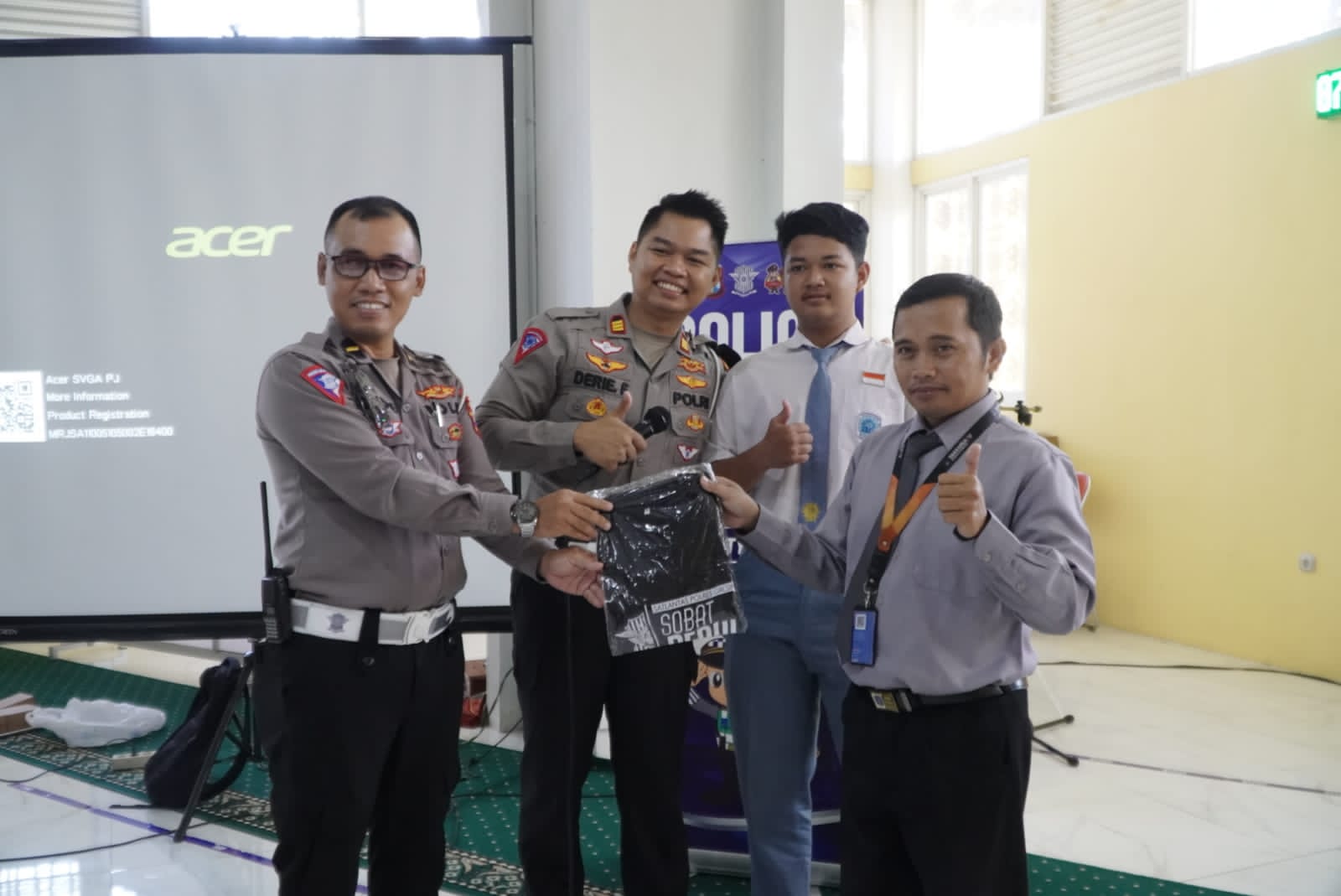 Police Goes to School di SMA Muhammadiyah 1 Gresik, Tanamkan Kesadaran Tertib Lalu Lintas Sejak Dini