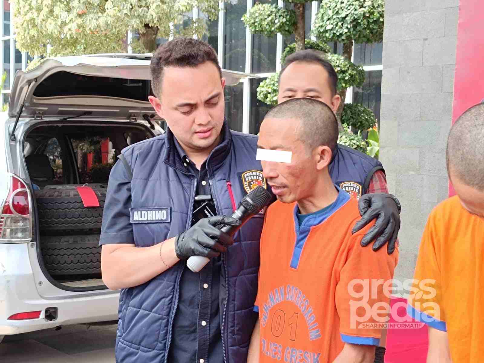 Satreskrim Polres Gresik Ringkus Ayah Tiri Rudapaksa Dua Anak Tirinya, dan Kasus Pencabulan di Bawean