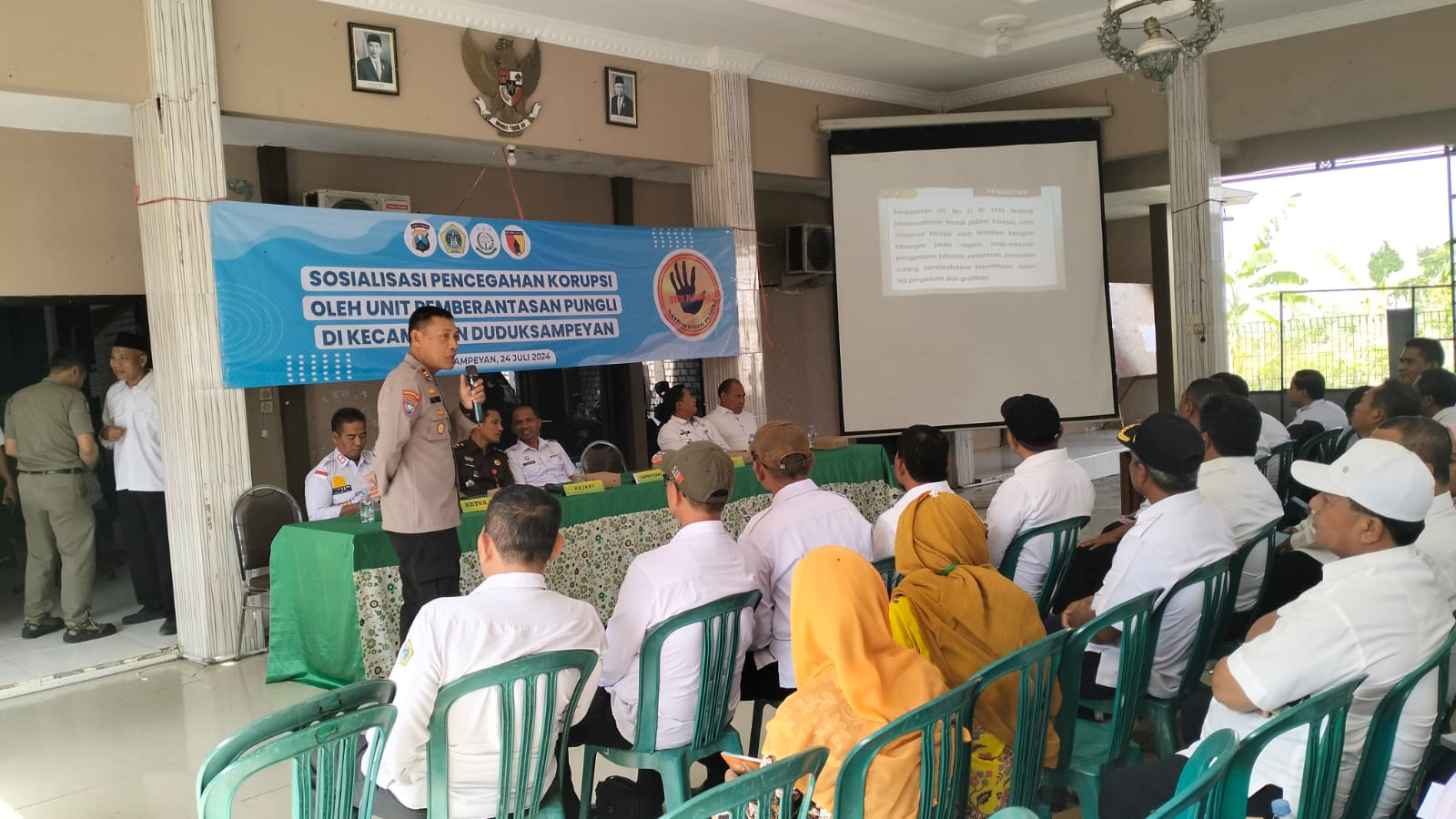 Tim Saber Pungli Gresik Gelar Sosialisasi Pencegahan Tipikor di Duduksampeyan