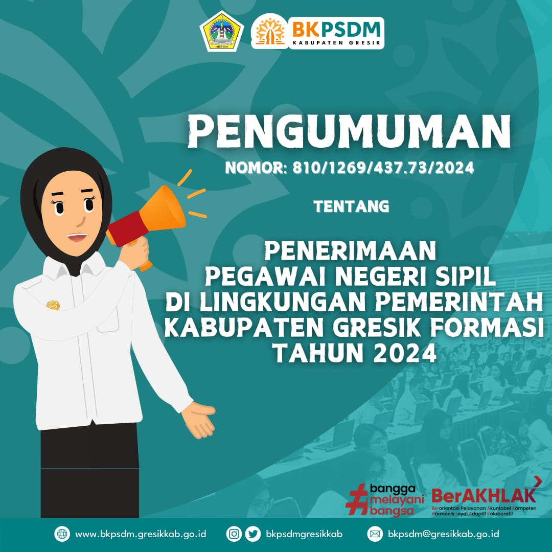 Penerimaan PNS Di Lingkungan Pemkab Gresik Tahun 2024 Dibuka