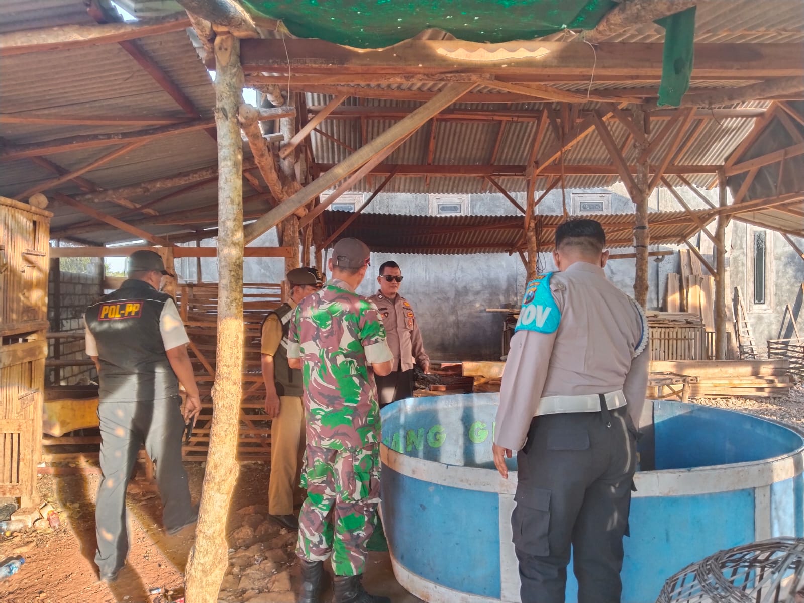 Giliran Lokasi Judi Sabung Ayam di Panceng Gresik Digrebek Polisi