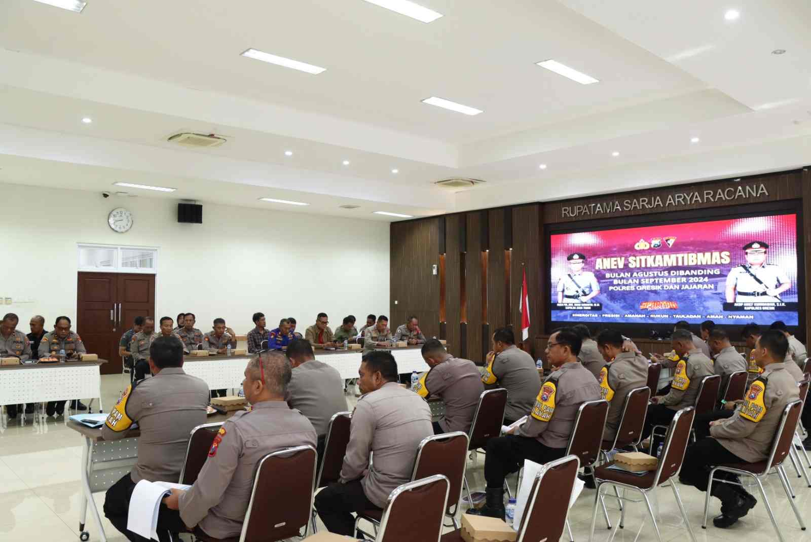 Polres Gresik Gelar Anev Perkuat Kamtibmas Jelang Pilkada Serentak 2024