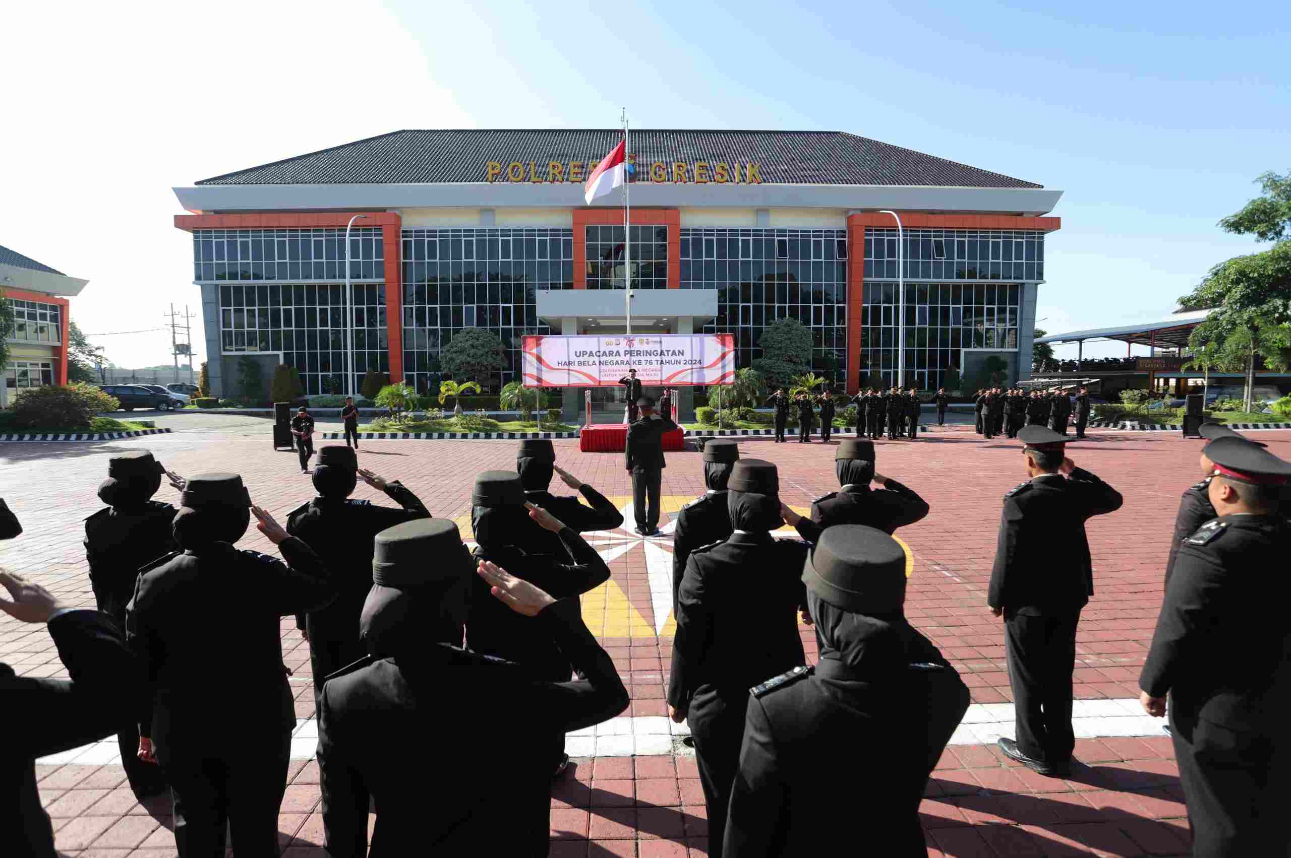 Polres Gresik Gelar Upacara Hari Bela Negara, Momentum Penguatan Semangat Persatuan