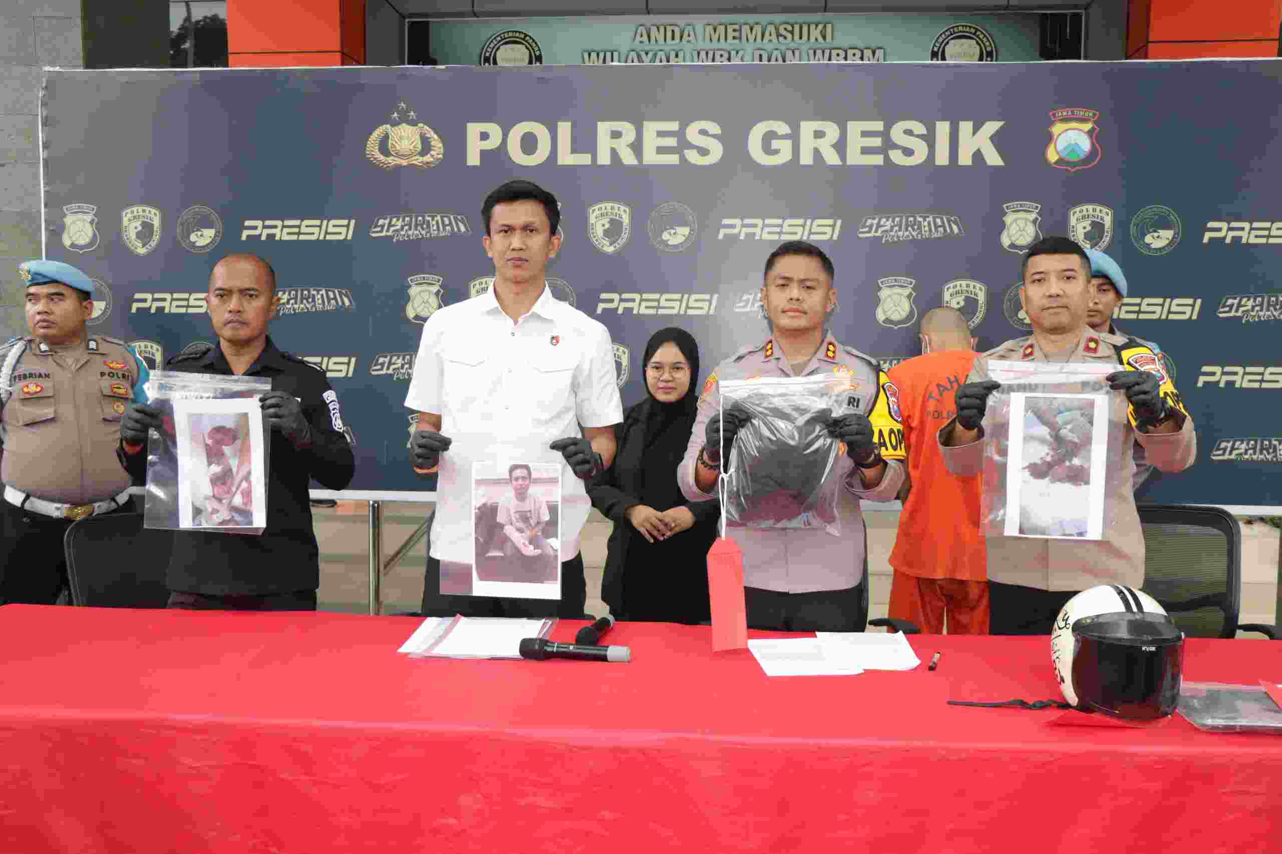 Polres Gresik Ringkus Pelaku Pembacokan Benjeng dari Tempat Persembunyian di Rembang Jawa Tengah