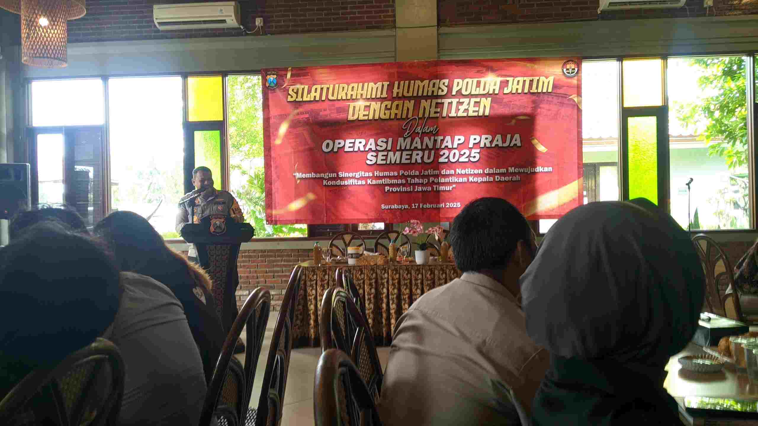 Silaturahmi Humas Polda Jatim dengan Netizen: Perkuat Sinergi Jaga Kondusifitas Jelang Pelantikan Kepada Daerah