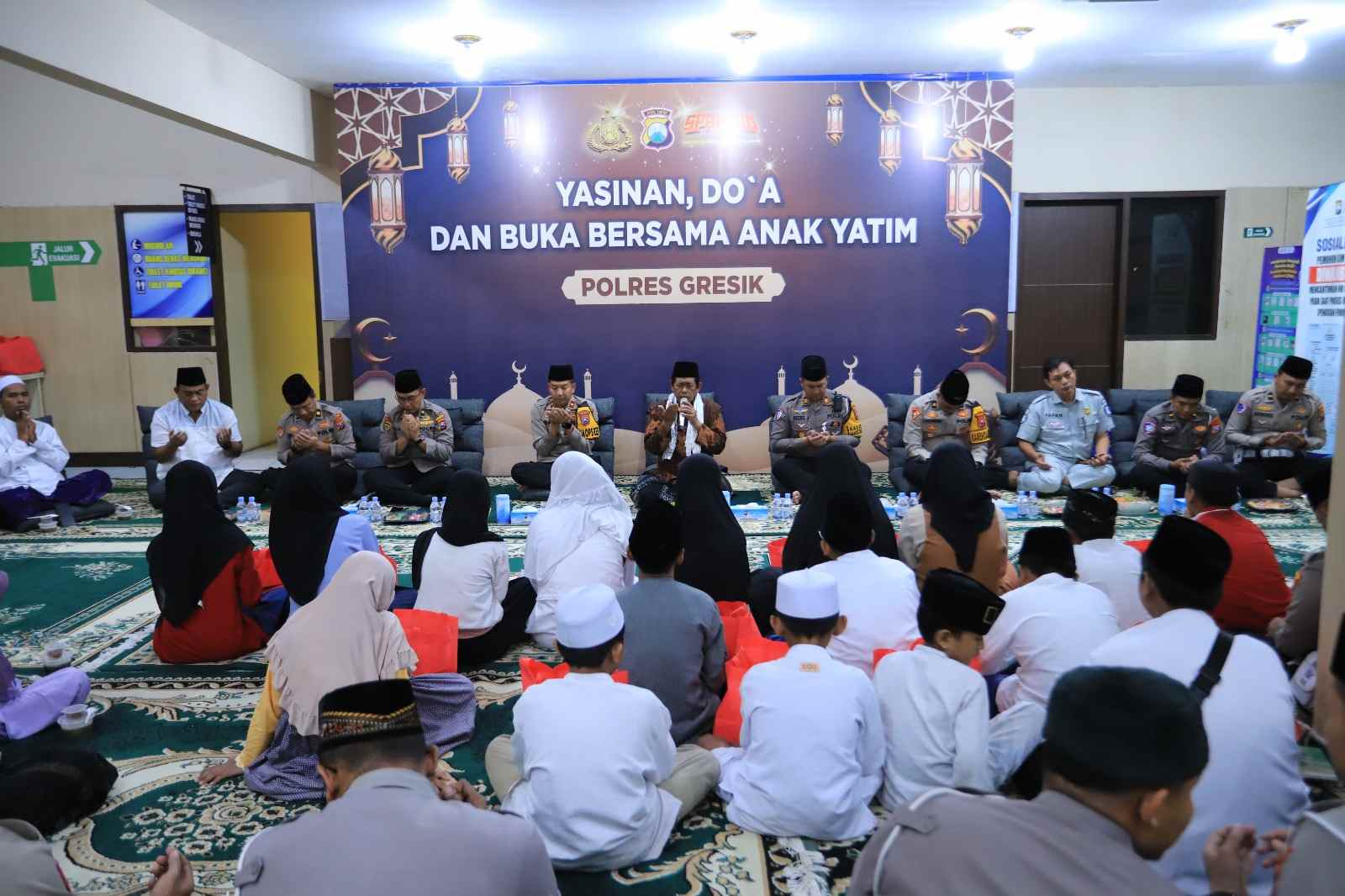 Polres Gresik Gelar Yasinan dan Buka Bersama Anak Yatim di Bulan Ramadhan