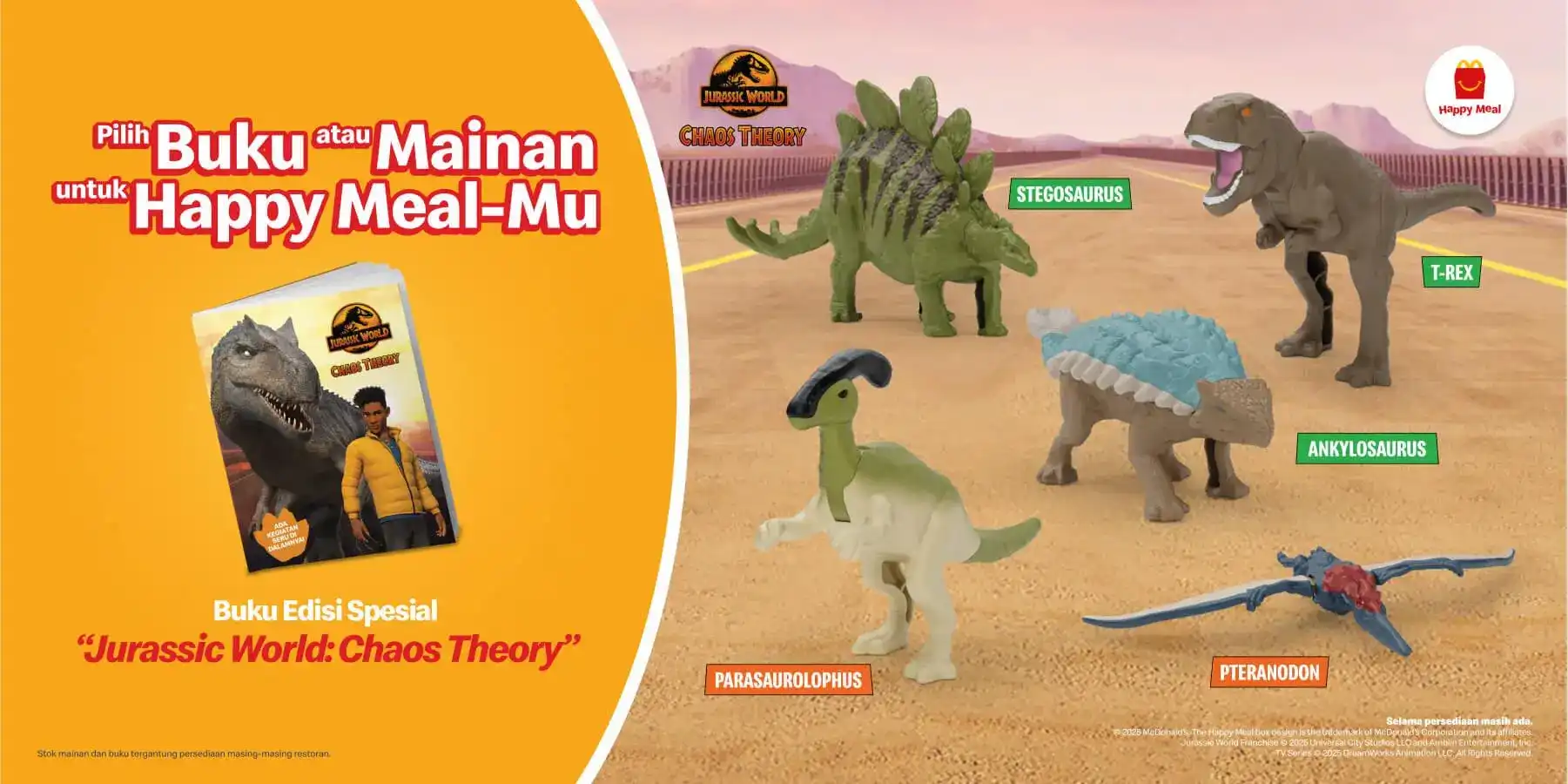 Promo Happy Meal McD Maret 2025 dapat Happy Meal Jurassic World