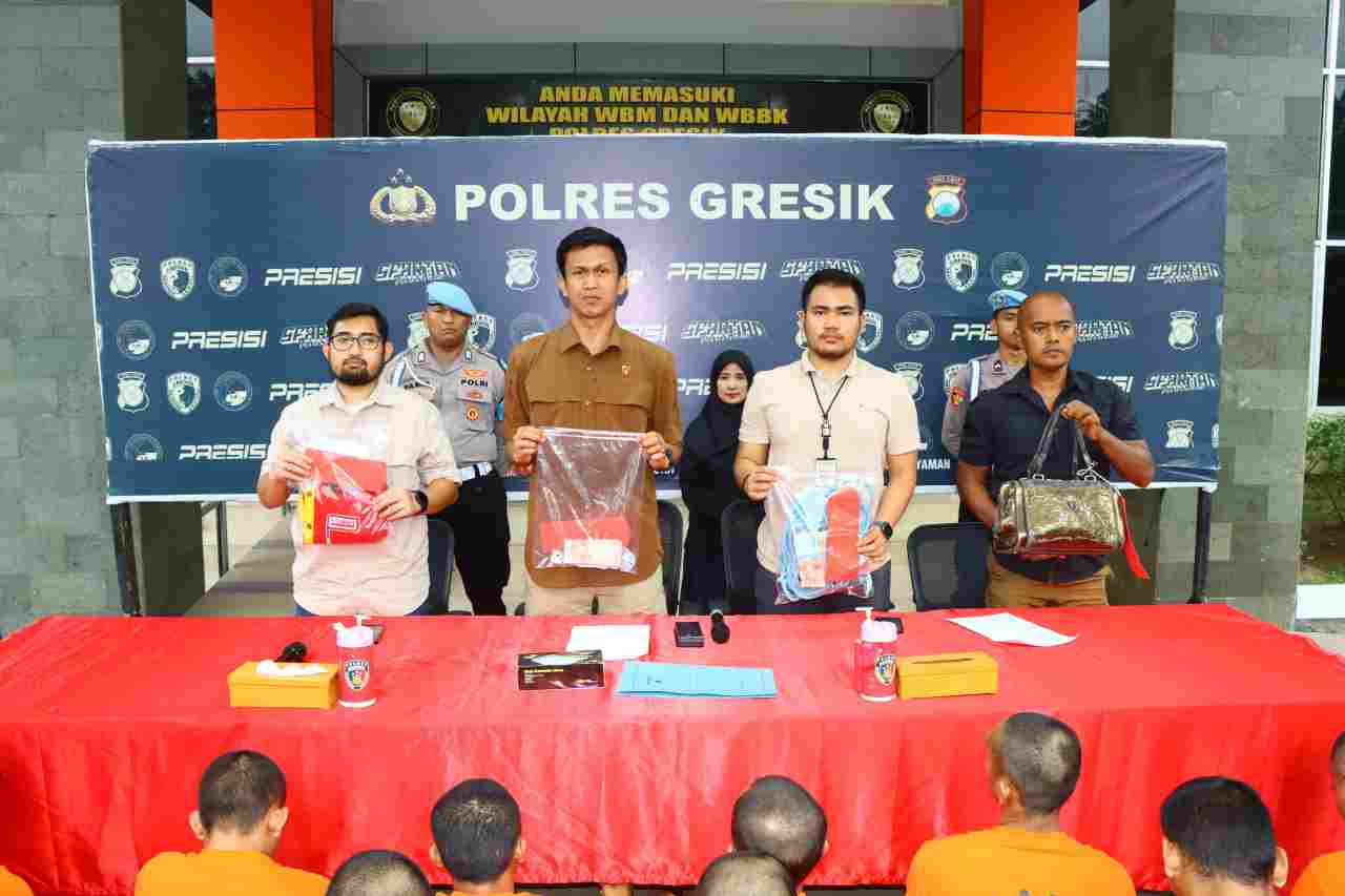 Polres Gresik Ungkap 15 Kasus Kriminal Selama April 2025, 22 Tersangka Diamankan