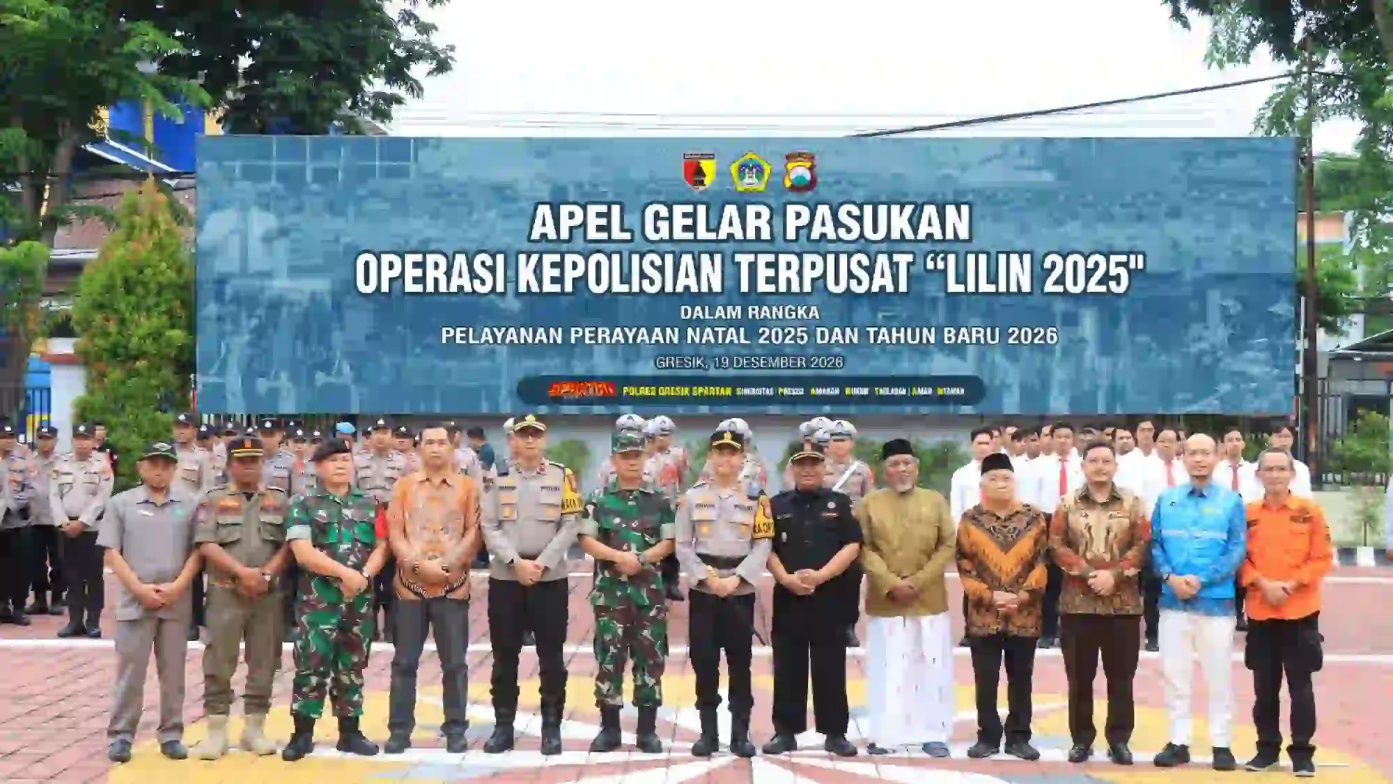 Polres Gresik Gelar Apel Operasi Lilin Semeru 2025, Pastikan Nataru Aman dan Nyaman