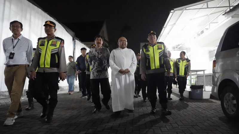 Kapolres Mojokerto Kota Cek Sejumlah Gereja Pastikan Rangkaian Ibadah Paskah Aman