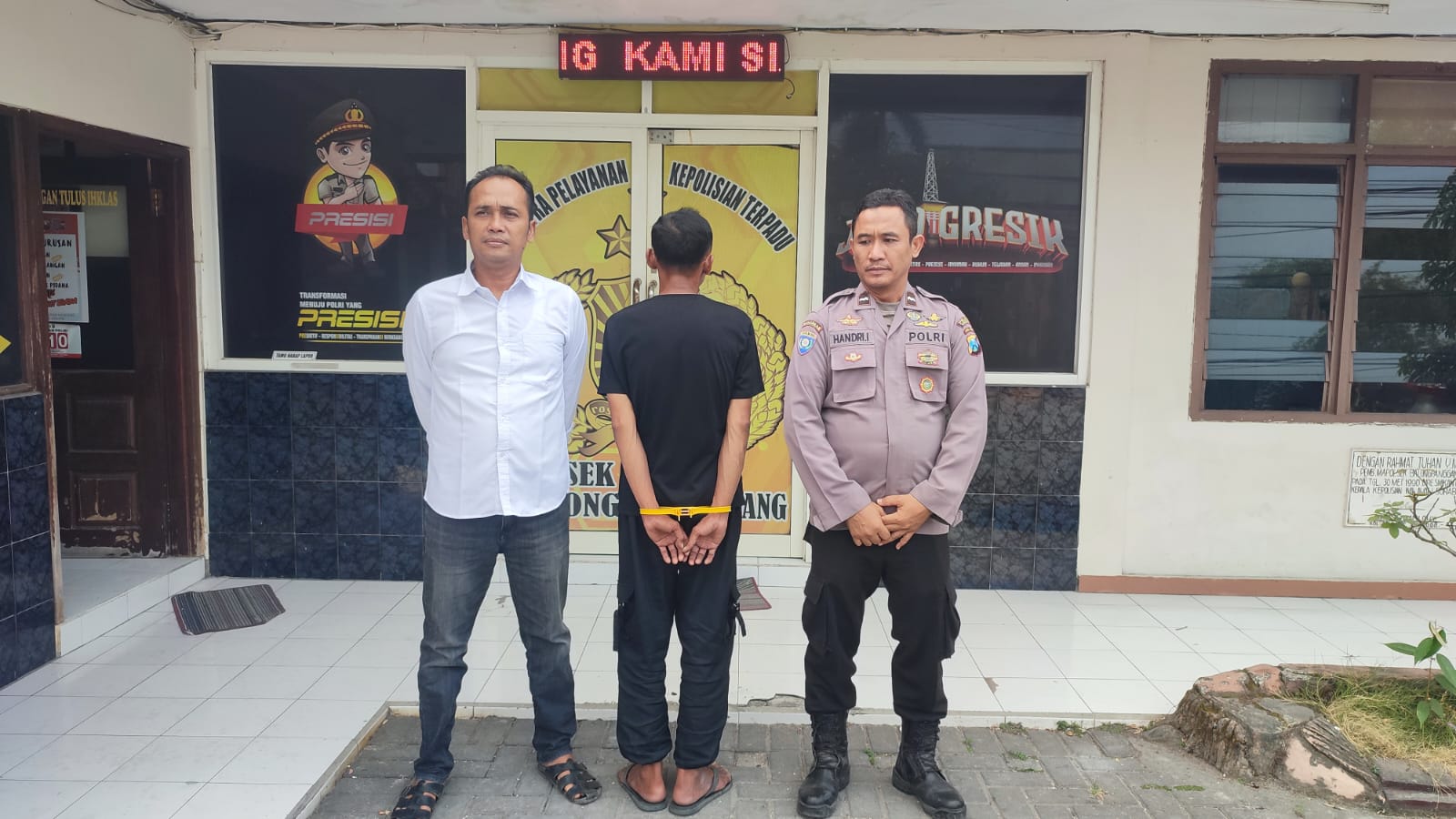 Kurang Dari 24 Jam, Polsek Balongpanggang Amankan Pelaku Pencurian di Masjid Surabaya